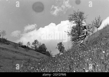 Ein Ausflug nach Freiburg im Breisgau, Deutsches Reich 30er Jahre. Eine Exkursion nach Freiburg im Breisgau, Deutschland 1930. Stockfoto