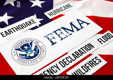 FEMA Federal Emergency Management Agency Government Management Stockfoto