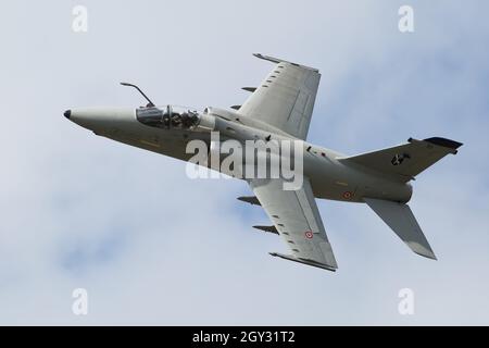 Italienischer Luftwaffe AMX International AMX Ground Attack Bomber Fighter auf der RIAT Fairford Airshow Stockfoto