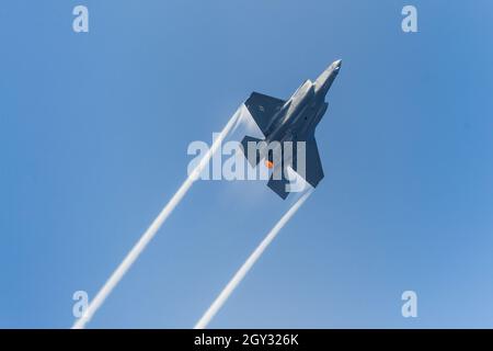 USAAF Lockheed Martin F35 Lightning II Jet Fighter bei RIAT Fairford Stockfoto