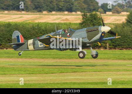 Vickers Supermarine Spitfire im Shuttleworth Old Warden Stockfoto