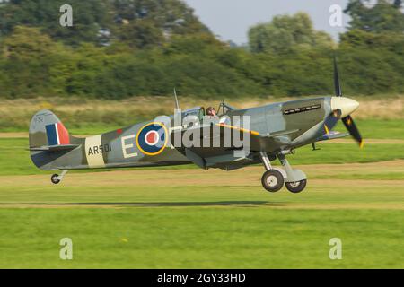 Vickers Supermarine Spitfire im Shuttleworth Old Warden Stockfoto