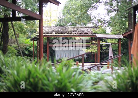 Heiße Quelle in Chengdu. 22. September 2021 Stockfoto