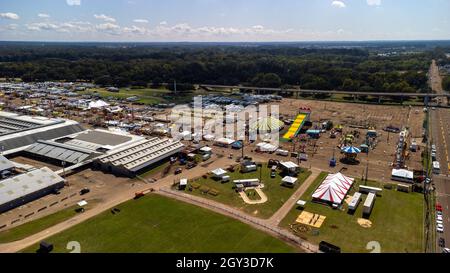 Jackson, MS - 6. Oktober 2021: Mississippi State Fairgrounds während der State Fair. Stockfoto