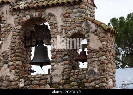 Mission San Miguel Arcángel ist eine spanische Mission in San Miguel, San Luis Obispo County, Kalifornien. Es wurde am 25. Juli 1797 vom Franziskus gegründet Stockfoto