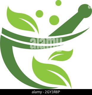 Vektorvorlage für das Apothekenlogo Stock Vektor