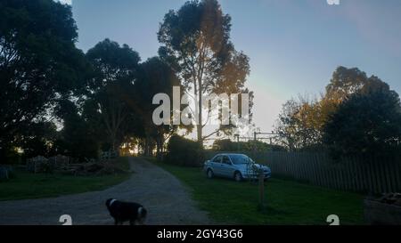 Eine kühle Wolkenlandschaft, aufgenommen an anthonys Nase, arthurs Sitz, mornington Halbinsel Stockfoto