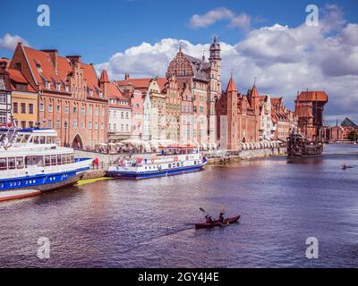 Panorama-Skyline von Danzig in Polen Stockfoto