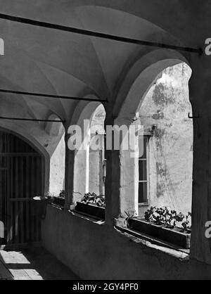 Das Geburtshaus Adolf Hitlers in Braunau am Inn in der ehemaligen Salzburger Vorstadt-Straße, heute Adolf Hitler-Straße. [Automatisierte Übersetzung] Stockfoto