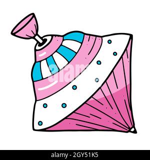 Altes Rad Wirbelwind tietotal isoliert auf weißem Hintergrund. Stock Vektor