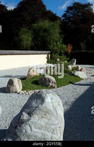 Islands of Peace, Japanischer Garten, war Memorial Park, Coventry, West Midlands, England, Großbritannien Stockfoto