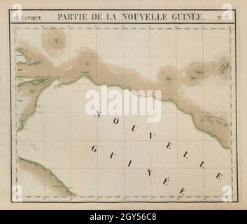 Océanique. Partie de la Nouvelle Guinée #23. Neuguinea. VANDERMAELEN 1827 Karte Stockfoto