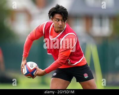 Aktenfoto vom 28-09-2021 von Englands Marcus Smith. Ausgabedatum: Donnerstag, 7. Oktober 2021. Stockfoto