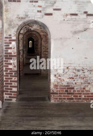 Vertikale Aufnahme eines alten Hauses Stockfoto