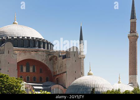 Istanbul, Türkei; 26. Mai 2013: Byzantinische Architektur der Hagia Sophia. Stockfoto