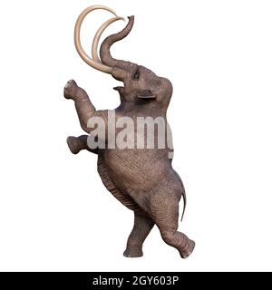 Während der Eiszeit Nordamerikas war das kolumbianische Mammut die Megafauna des Kontinents. Stockfoto