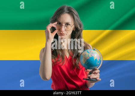 Lehrertag in Gabun. Bildungstag in Gabun. Wir Feiern Den Internationalen Tag Der Lehrer Stockfoto