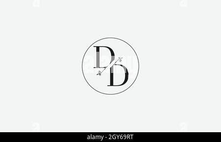 BUCHSTABEN DD-LOGO-DESIGN MIT NEGATIVEM PLATZEFFEKT FÜR DIE ILLUSTRATION Stock Vektor