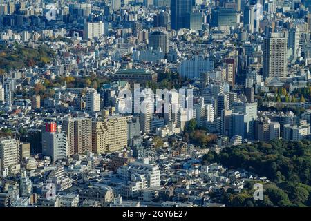 Skyline von Tokio vom Observatorium Sunshine aus gesehen 60. Aufnahmeort: Metropolregion Tokio Stockfoto