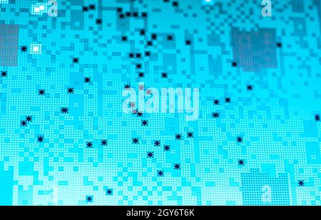Wissenschaftliche Krebs Analyse Pixel Stockfoto