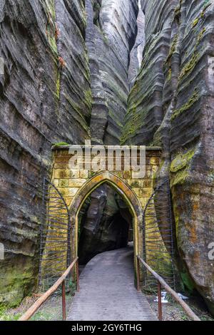 Teplice Adrspach Rocks, Ostböhmen, Tschechien Stockfoto