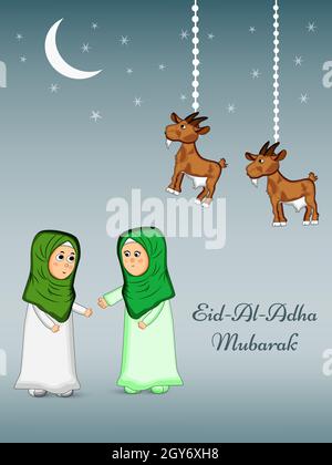 Eid Al Adha Mubarak Stockfoto