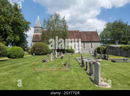 St. Peter und St. Paul's Church im Dorf Exton im Meon Valley, Hampshire, England, Großbritannien Stockfoto