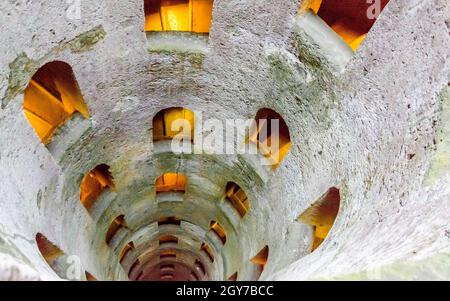 St. Patrick's Gut, ein Meisterwerk der Ingenieurskunst in Orvieto, Italien Stockfoto