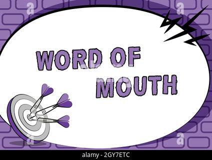 Konzeptionelle Bildunterschrift Mundpropaganda, Internet-Konzept-Informationen, die übertragen werden, ohne aufgeschrieben zu werden Stockfoto