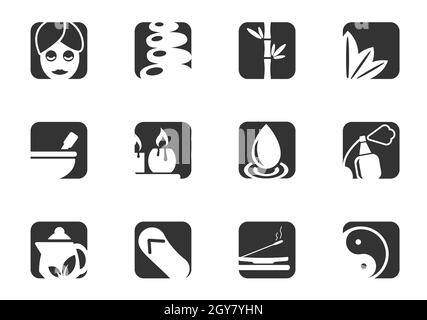 SPA Icon Set für Ihr Design. vektor-Icons Stockfoto