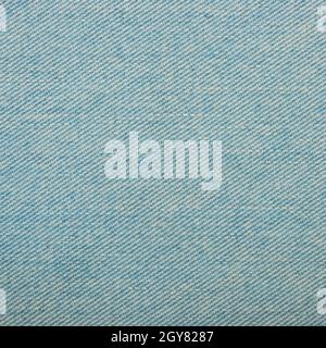 Hellblau gewaschen Baumwolle Jeans Denim Textur Hintergrund, Nahaufnahme Stockfoto