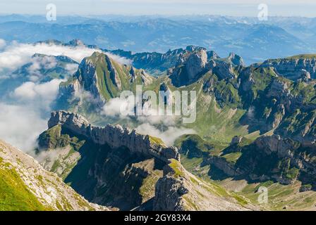 Säntis, Schwaegalp - Schweiz Stockfoto