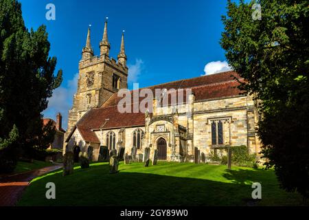 St. John the Baptist Church in Penshurst bei Tonbridge in Kent, England Stockfoto