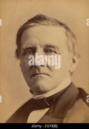 Samuel Jones Tilden (1814-1886), amerikanischer Politiker, Gouverneur von New York, demokratischer Kandidat für den US-Präsidenten, Kopf und Schultern Porträt, Jose Maria Mora, 1870 Stockfoto