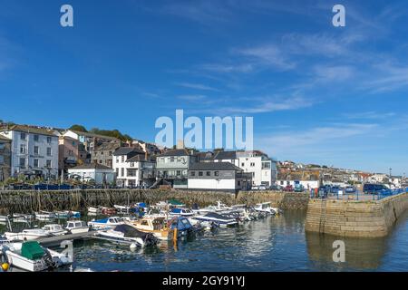 Custom House Quay in Cornwall England Stockfoto