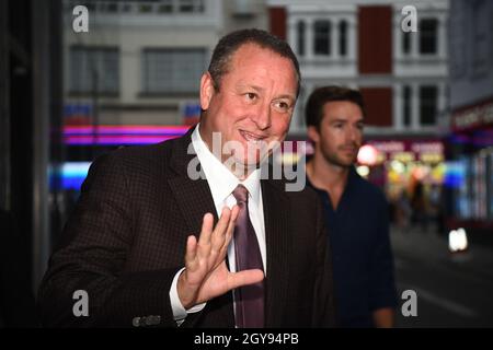 Aktenfoto vom 26-07-2019 von Mike Ashley. Ausgabedatum: Donnerstag, 7. Oktober 2021. Stockfoto