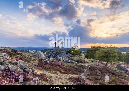 Nationales Naturdenkmal Krizky, Westböhmen, Tschechische Republik Stockfoto