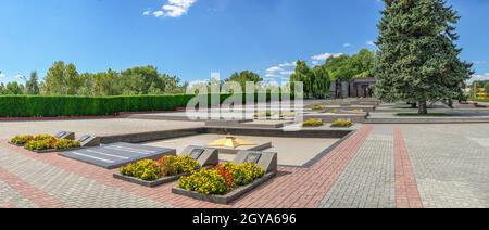 Tiraspol, Moldawien 06.09.2021. Denkmal der Herrlichkeit in Tiraspol, Transnistria oder Moldawien, an einem sonnigen Sommertag Stockfoto