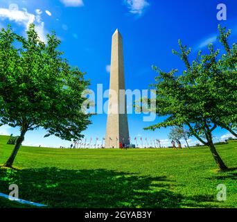 Washington Monument (Washington, DC) Bild. Aufnahmeort: Washington, DC Stockfoto