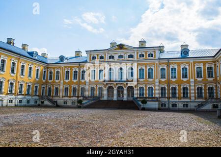 Rundale Palace - Major Palace Ensemble barocker Architektur. Lettland. Stockfoto