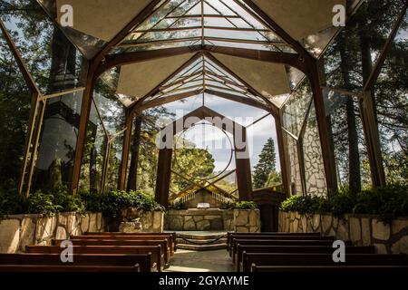 Wayfarers Chapel, Kalifornien Stockfoto