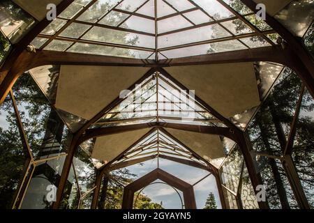 Wayfarers Chapel, Kalifornien Stockfoto