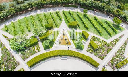 Garten des Leuchtturms Chassiron auf der Insel Oléron in Frankreich Stockfoto