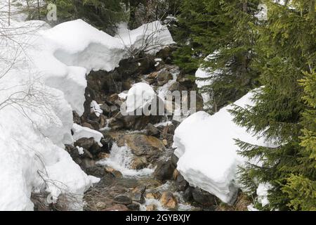 Die Alpe d Huez Skigebiet in den französischen Alpen Stockfoto