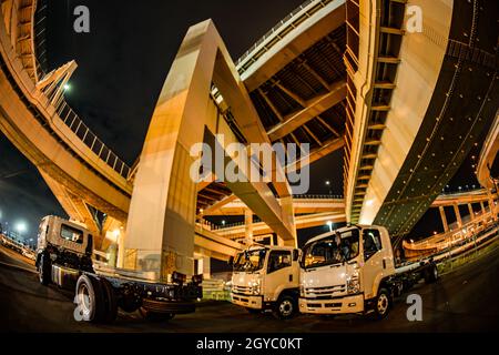 Bayshore Route Daikoku Junction (Tsurumi-ku, Yokohama City). Drehort: Yokohama-Stadt kanagawa Präfektur Stockfoto