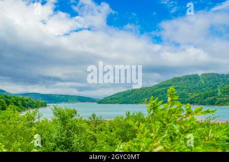 Chubetsu Lake Damm (Hokkaido Kamikawa-gun). Aufnahmeort: Hokkaido Stockfoto