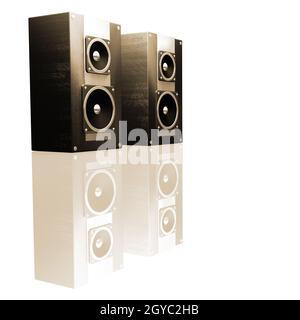 3D Render Lautsprecher Stockfoto