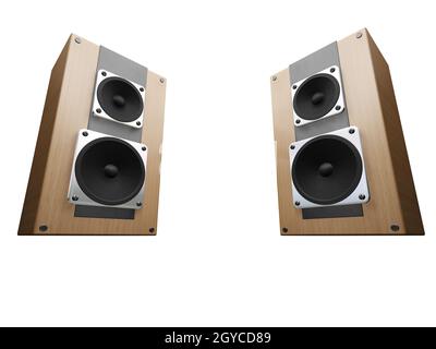 3D Render Lautsprecher Stockfoto