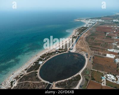 Ein fantastischer Strand in apulien: maldive del salento Stockfoto