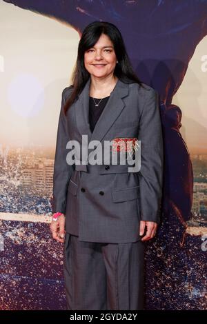 Berlin, Deutschland. Oktober 2021. Jasmin Tabatabai kommt zur deutschen Premiere des Films 'Fly' im Kino Zoo Palast. Quelle: Gerald Matzka/dpa/Alamy Live News Stockfoto